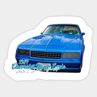 1984 Chevrolet Monte Carlo SS 2 Door Hardtop Sticker